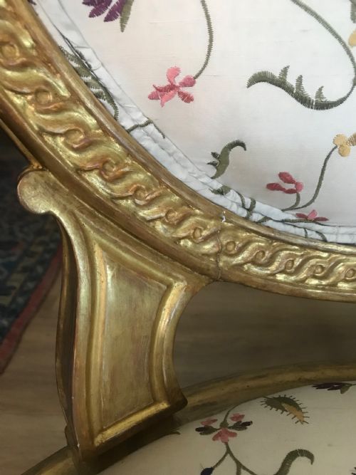 GILT ARMCHAIR CIRCA 1770 - ADDITIONAL PHOTO 7