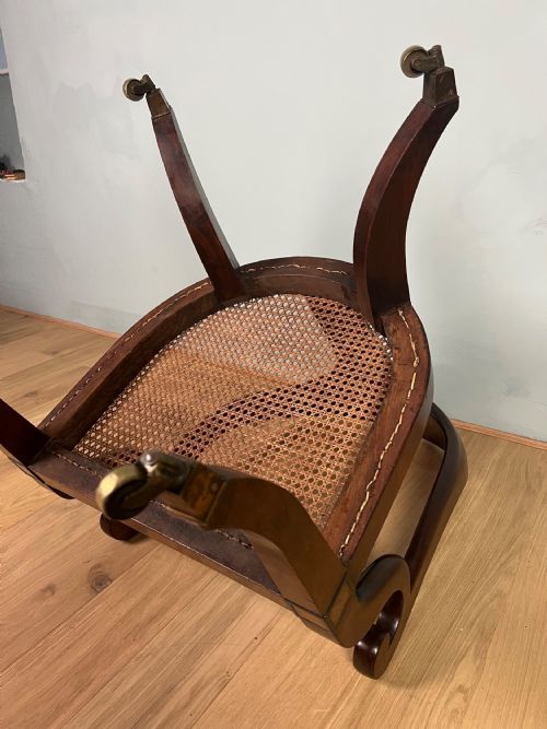 REGENCY MAHOGANY SPOONBACK BERGERE ARMCHAIR CIRCA 1820 - ADDITIONAL PHOTO 2
