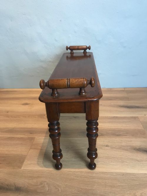 19TH CENTURY OAK HALL BENCH WINDOW SEAT - ADDITIONAL PHOTO 2