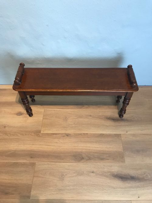 19TH CENTURY OAK HALL BENCH WINDOW SEAT - ADDITIONAL PHOTO 3