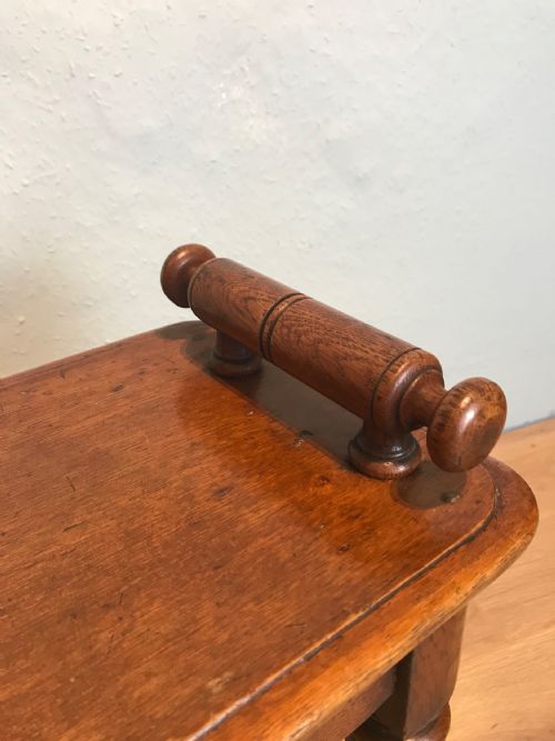 19TH CENTURY OAK HALL BENCH WINDOW SEAT - ADDITIONAL PHOTO 6