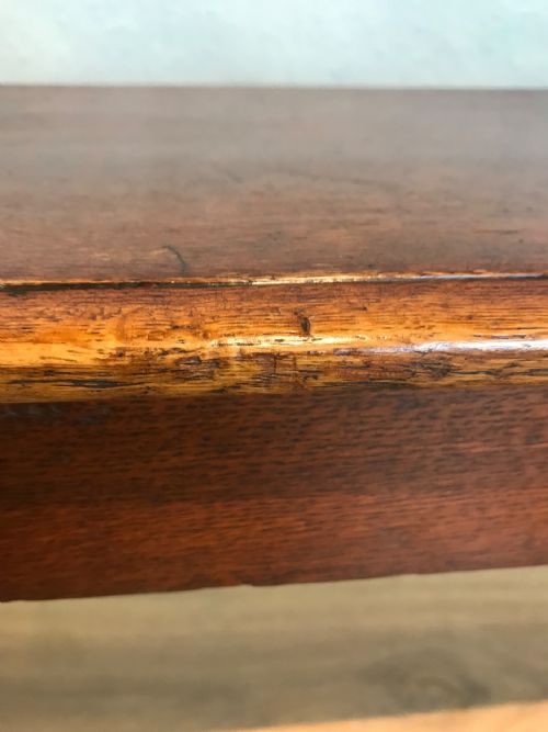 19TH CENTURY OAK HALL BENCH WINDOW SEAT - ADDITIONAL PHOTO 7