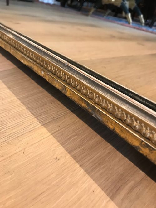IMPRESSIVE GILT 19TH ENGLISH VICTORIAN ARCHTOP OVERMANTLE MIRROR - ADDITIONAL PHOTO 5
