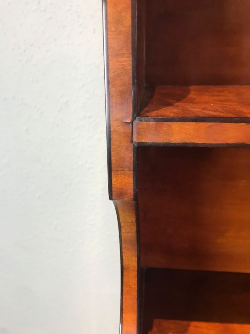 EDWARDIAN SATINWOOD WATERFALL BOOKCASE - ADDITIONAL PHOTO 7