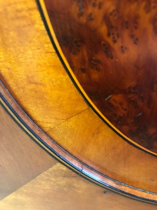 EDWARDIAN SATINWOOD WATERFALL BOOKCASE - ADDITIONAL PHOTO 8