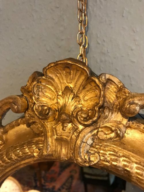 PAIR OF GILT ROUND MIRRORS - ADDITIONAL PHOTO 4