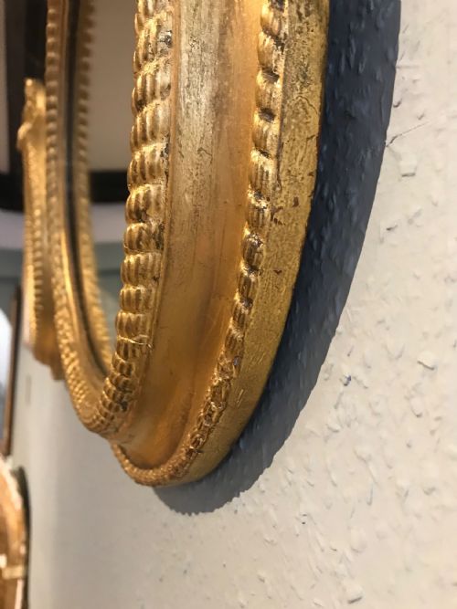 PAIR OF GILT ROUND MIRRORS - ADDITIONAL PHOTO 6