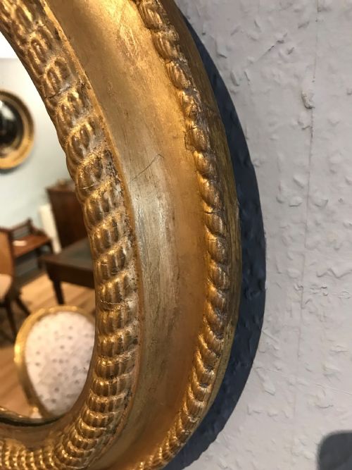 PAIR OF GILT ROUND MIRRORS - ADDITIONAL PHOTO 8