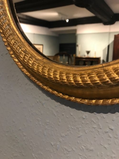 PAIR OF GILT ROUND MIRRORS - ADDITIONAL PHOTO 9