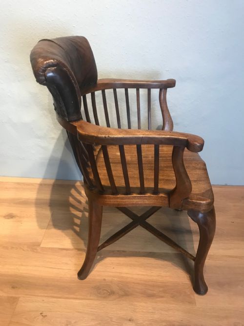 19TH CENTURY CAPTAINS ARM CHAIR - ADDITIONAL PHOTO 1