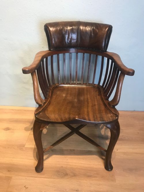 19TH CENTURY CAPTAINS ARM CHAIR - ADDITIONAL PHOTO 2