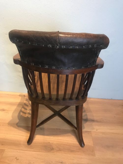19TH CENTURY CAPTAINS ARM CHAIR - ADDITIONAL PHOTO 3