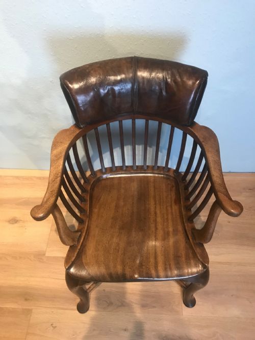 19TH CENTURY CAPTAINS ARM CHAIR - ADDITIONAL PHOTO 4