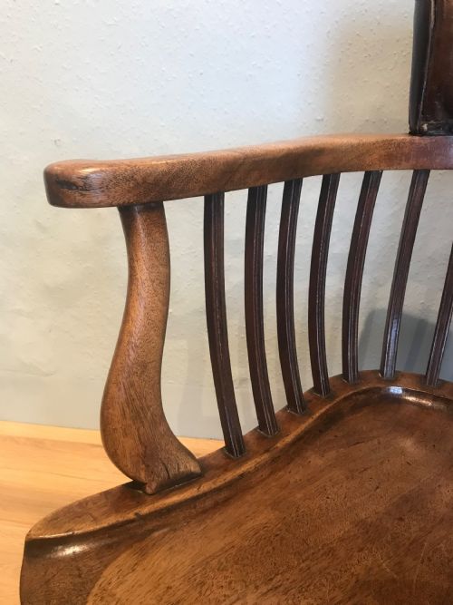 19TH CENTURY CAPTAINS ARM CHAIR - ADDITIONAL PHOTO 5