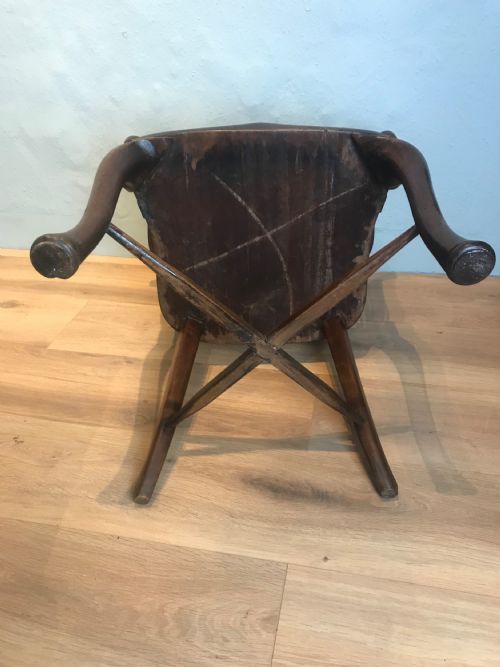 19TH CENTURY CAPTAINS ARM CHAIR - ADDITIONAL PHOTO 8