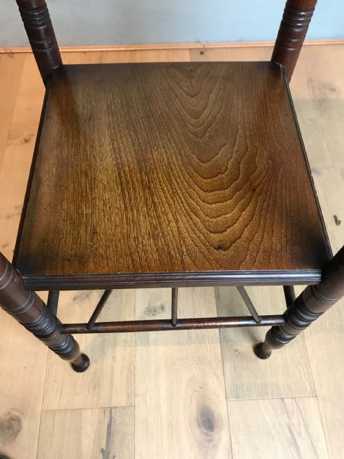 ANTIQUE 19TH CENTURY WALNUT SIDE TABLE BY E W GODWIN - ADDITIONAL PHOTO 5