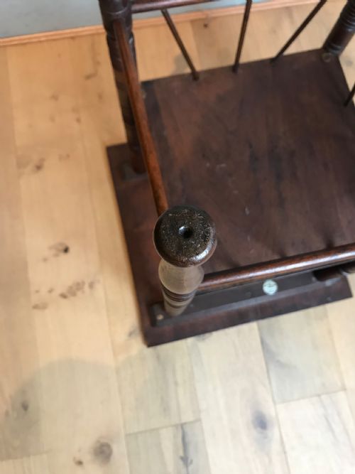 ANTIQUE 19TH CENTURY WALNUT SIDE TABLE BY E W GODWIN - ADDITIONAL PHOTO 8