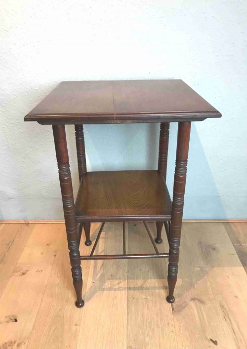 ANTIQUE 19TH CENTURY WALNUT SIDE TABLE BY E W GODWIN - ADDITIONAL PHOTO 1