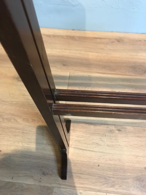 ANTIQUE MAHOGANY TOWEL RAIL - ADDITIONAL PHOTO 4
