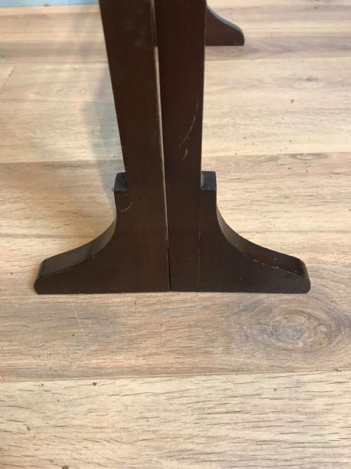 ANTIQUE MAHOGANY TOWEL RAIL - ADDITIONAL PHOTO 5