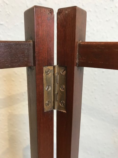 ANTIQUE MAHOGANY TOWEL RAIL - ADDITIONAL PHOTO 6