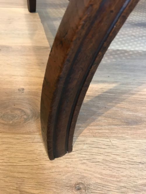 ANTIQUE CURULE STYLE OPEN ARMCHAIR - ADDITIONAL PHOTO 7