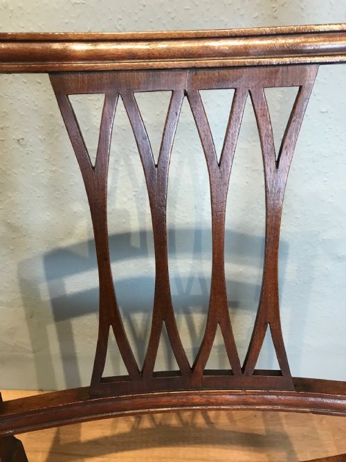 ANTIQUE CURULE STYLE OPEN ARMCHAIR - ADDITIONAL PHOTO 9