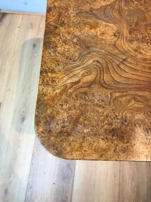ANTIQUE BURR ELM PEDESTAL TABLE - ADDITIONAL PHOTO 17