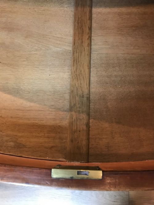 ANTIQUE GEORGIAN MAHOGANY BOW FRONT CHEST OF DRAWERS - ADDITIONAL PHOTO 18