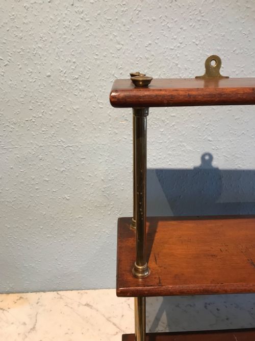 ANTIQUE CAMPAIGN SHELVES - ADDITIONAL PHOTO 1