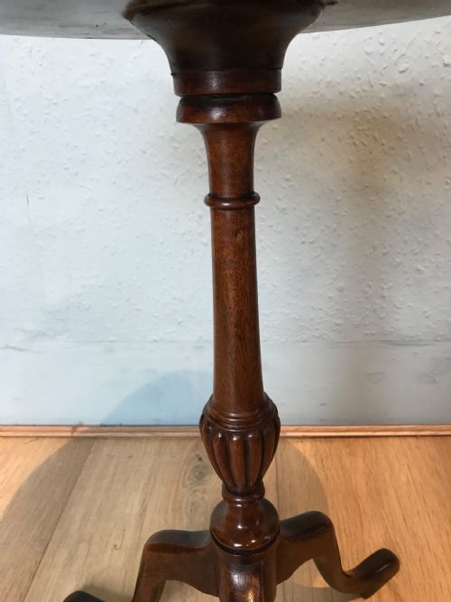 ANTIQUE MAHOGANY TRIPOD TABLE WINE TABLE - ADDITIONAL PHOTO 1