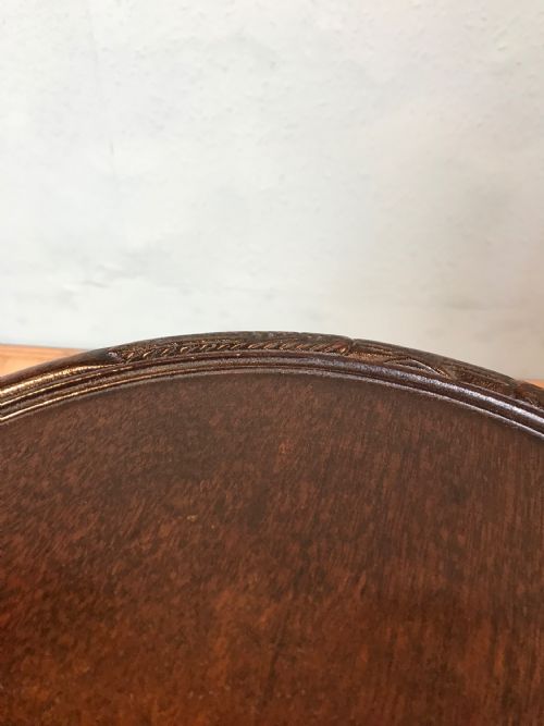 ANTIQUE MAHOGANY TRIPOD TABLE WINE TABLE - ADDITIONAL PHOTO 5