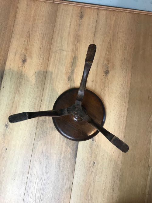 ANTIQUE MAHOGANY TRIPOD TABLE WINE TABLE - ADDITIONAL PHOTO 6