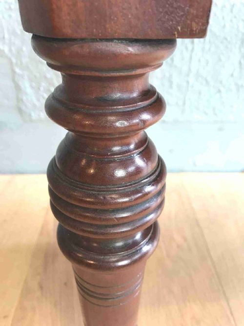 ANTIQUE VICTORIAN WALNUT HALL BENCH - ADDITIONAL PHOTO 6