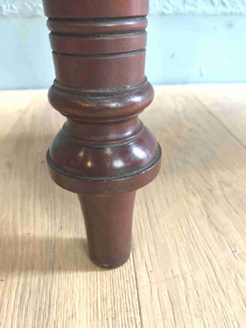 ANTIQUE VICTORIAN WALNUT HALL BENCH - ADDITIONAL PHOTO 7