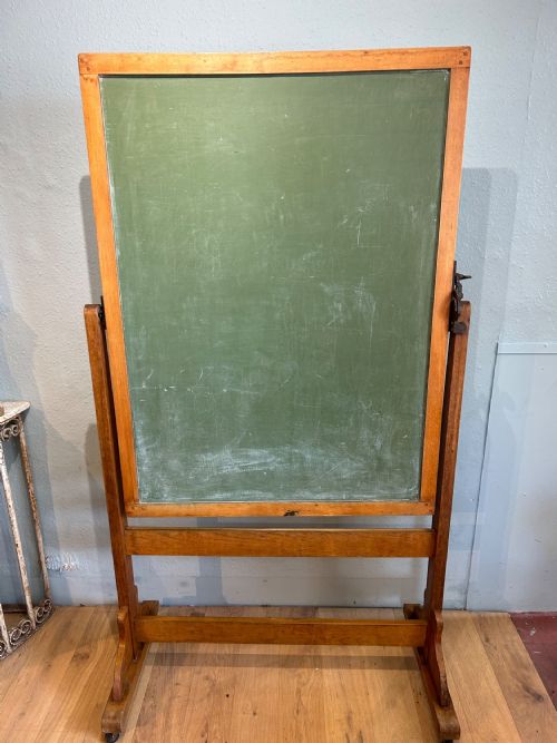 LARGE DOUBLE SIDED ANTIQUE SCHOOL BLACKBOARD - ADDITIONAL PHOTO 2