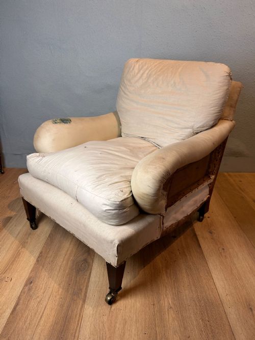 howard and sons ltd bridgewater style arm chair - CATEGORY: ANTIQUE CHAIRS - DATED 19TH CENTURY