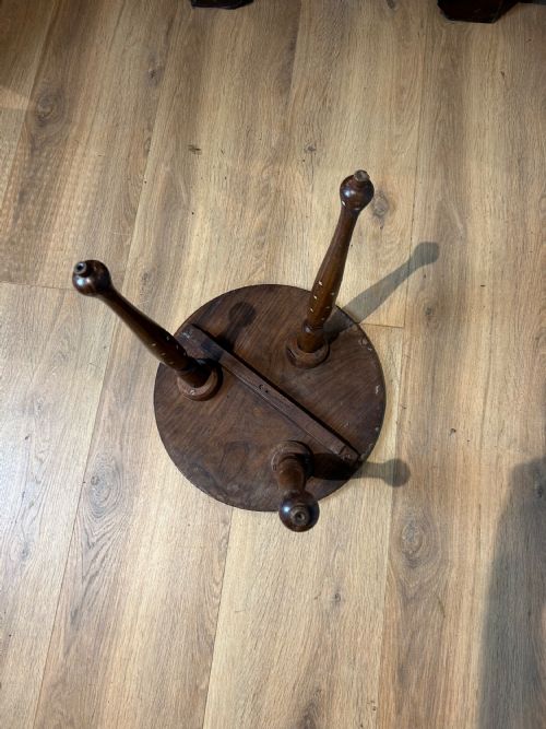 ANTIQUE HOSHIAPUR ANGLO INDIAN BONE INLAID SIDE TABLE - ADDITIONAL PHOTO 4