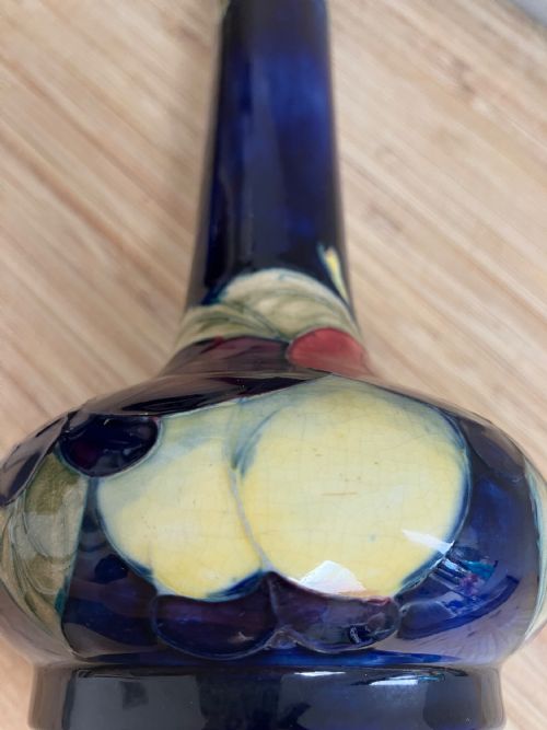 WILLIAM MOORCROFT LARGE SIGNED VASE DECORATED IN THE WISTERIA DESIGN - ADDITIONAL PHOTO 13