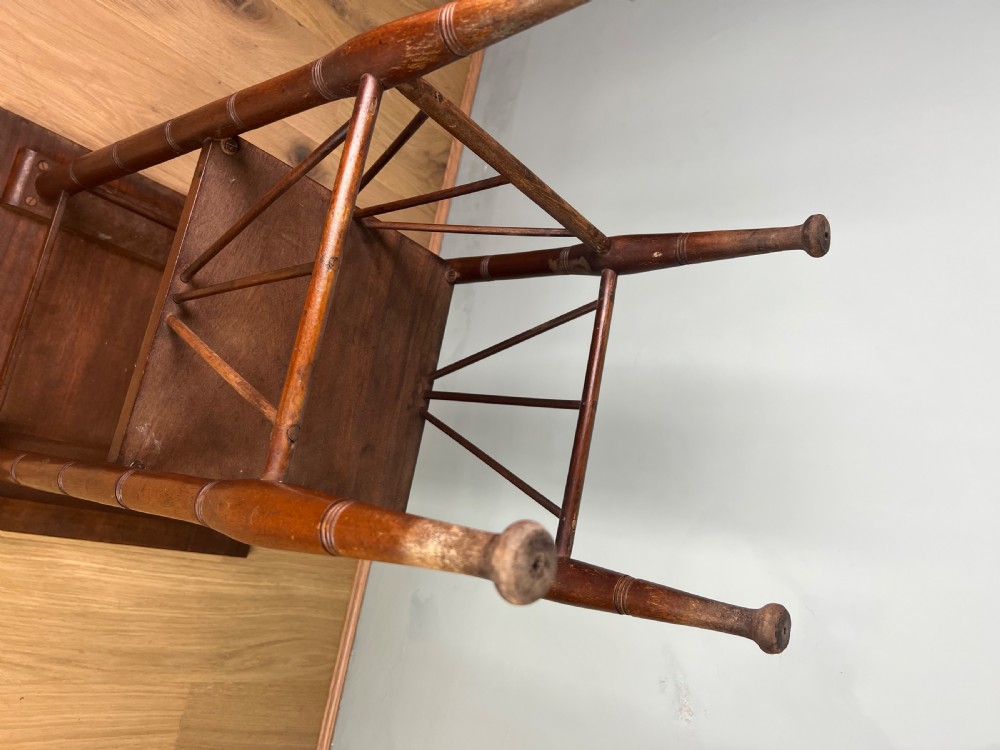 Godwin aesthetic side table in walnut Circa 1880 View VII