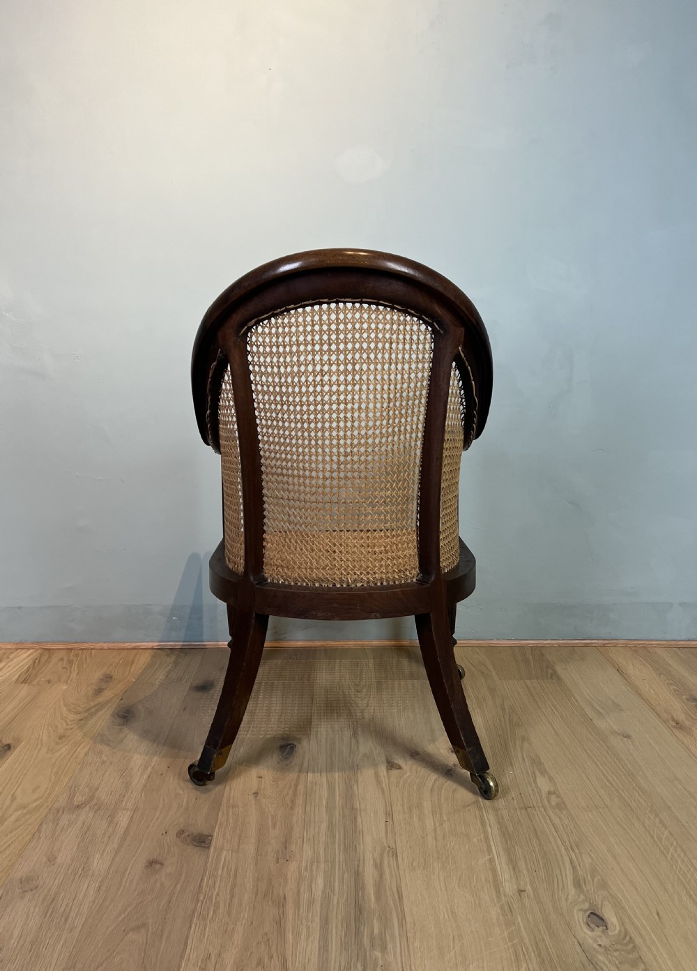 19th Century Regency Mahogany Bergere Armchair  View IV