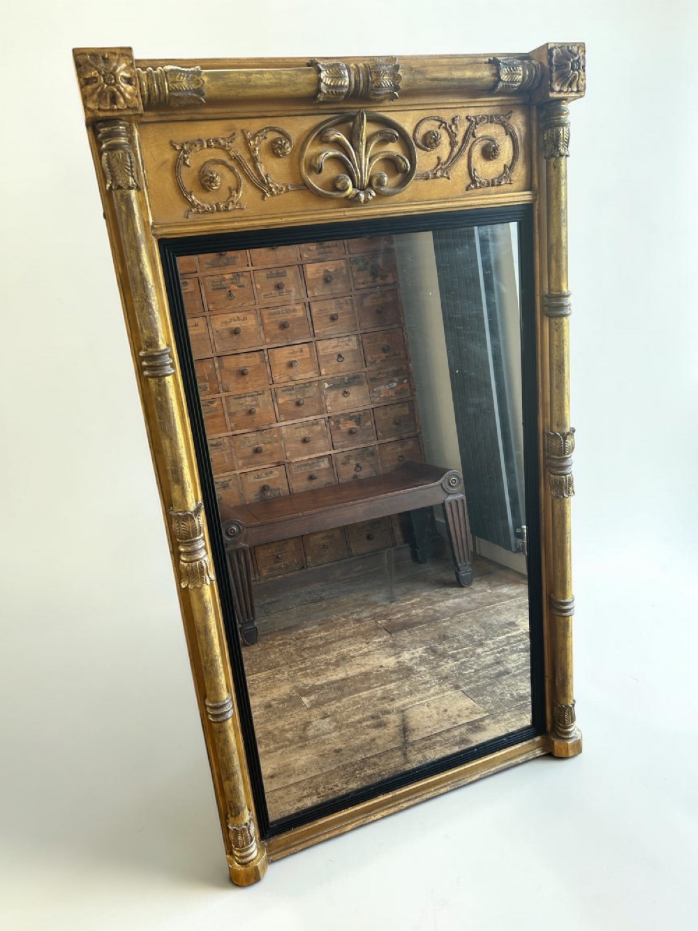 Large Regency Gilded Pier Mirror Circa 1825