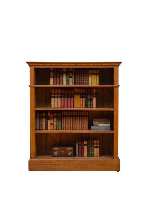 Arts and Crafts Oak Open Bookcase