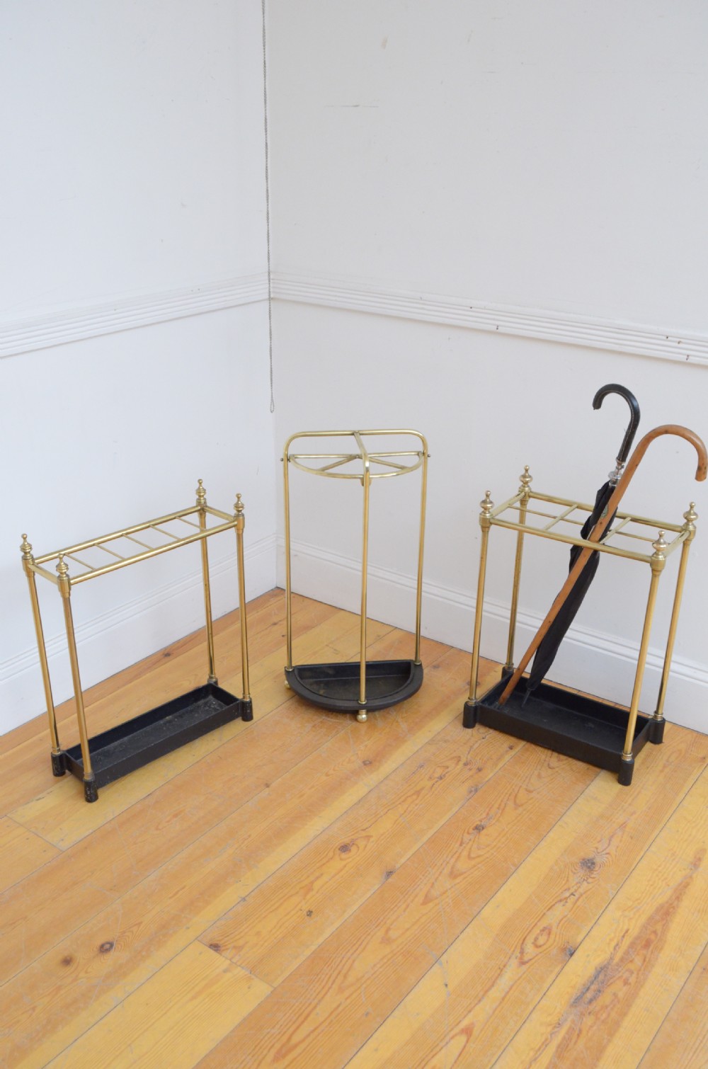 Vintage Brass Umbrella Stand View VIII