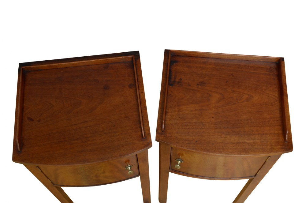 Sheraton Revival Pair of Bedside Cabinets View IV