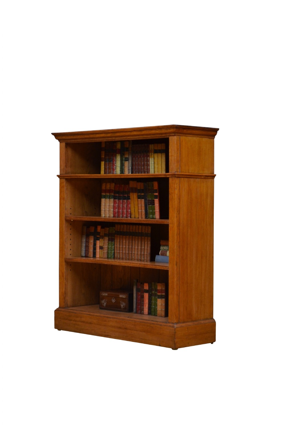 Arts and Crafts Oak Open Bookcase View V