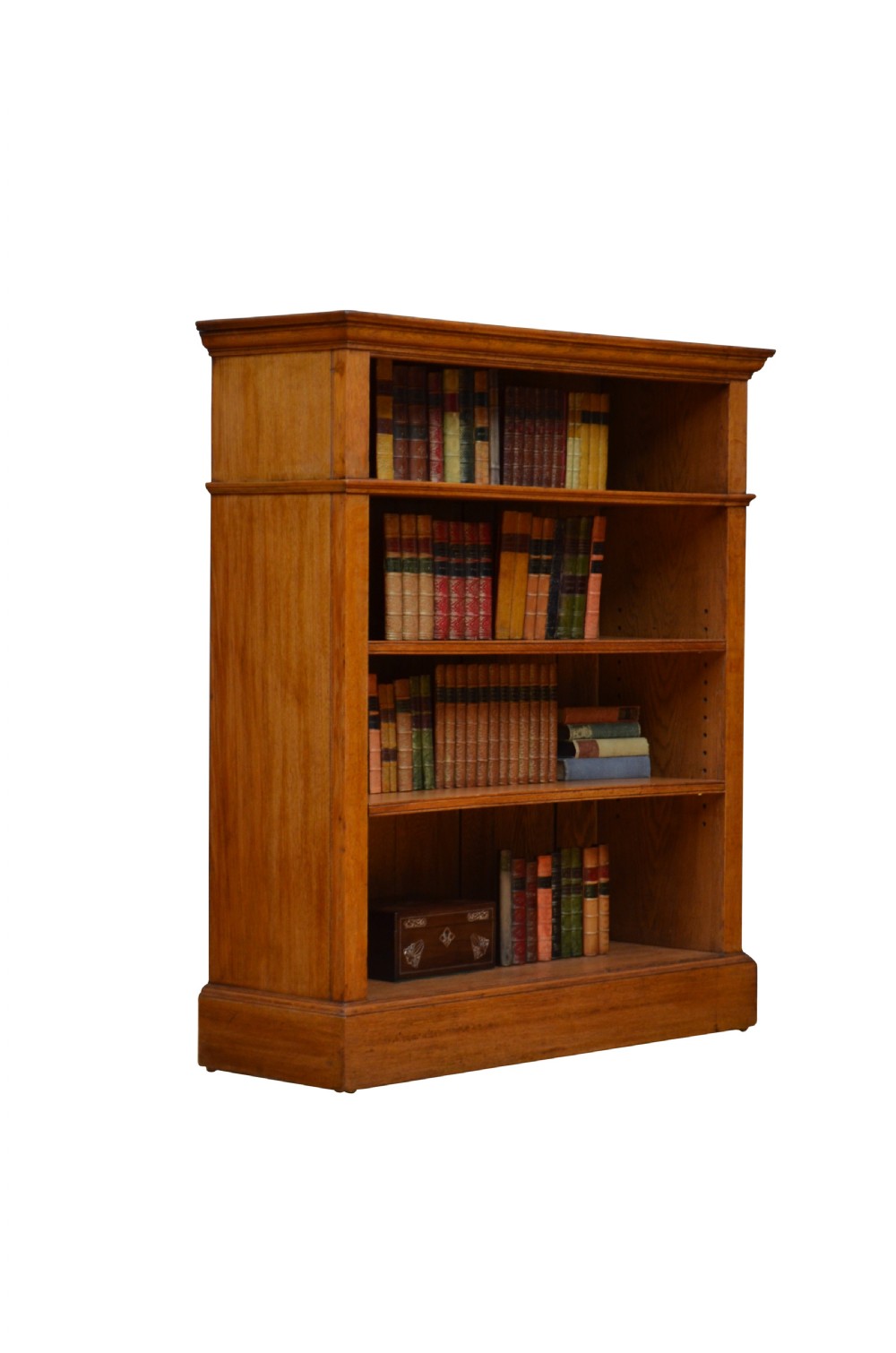 Arts and Crafts Oak Open Bookcase View III