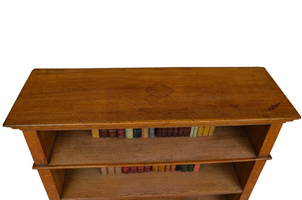 Arts and Crafts Oak Open Bookcase View VII