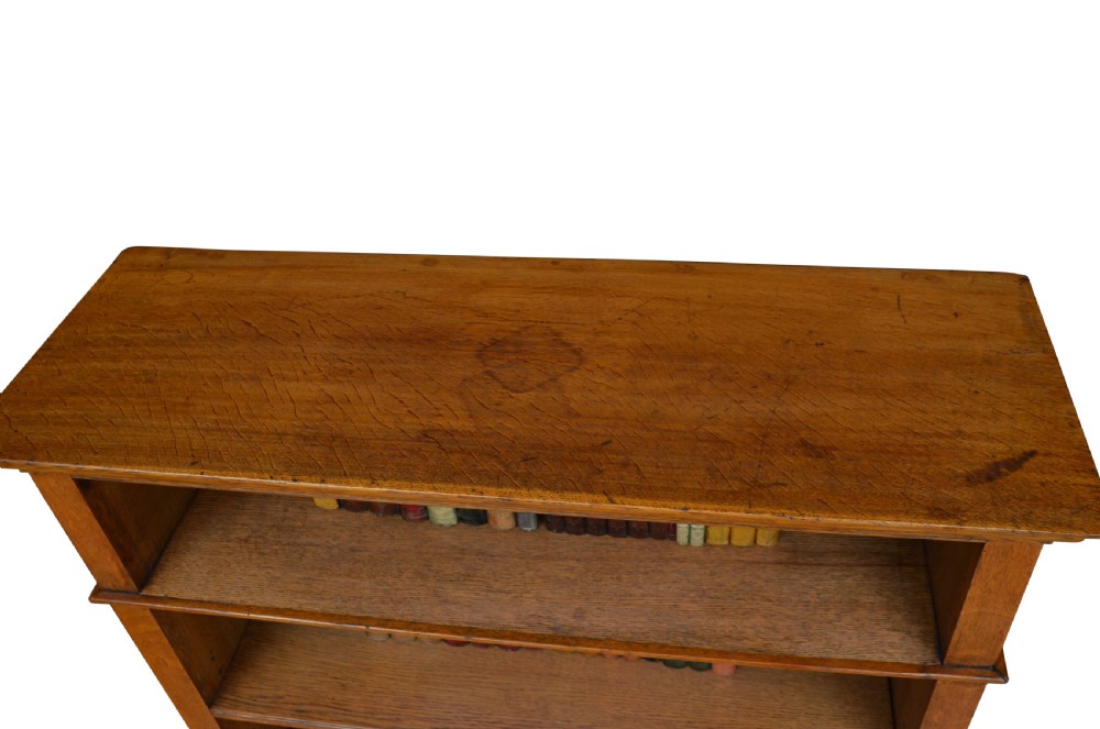 Arts and Crafts Oak Open Bookcase View VIII