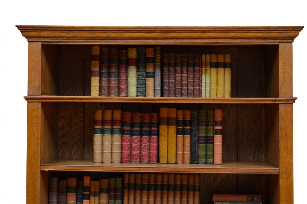 Arts and Crafts Oak Open Bookcase View XI